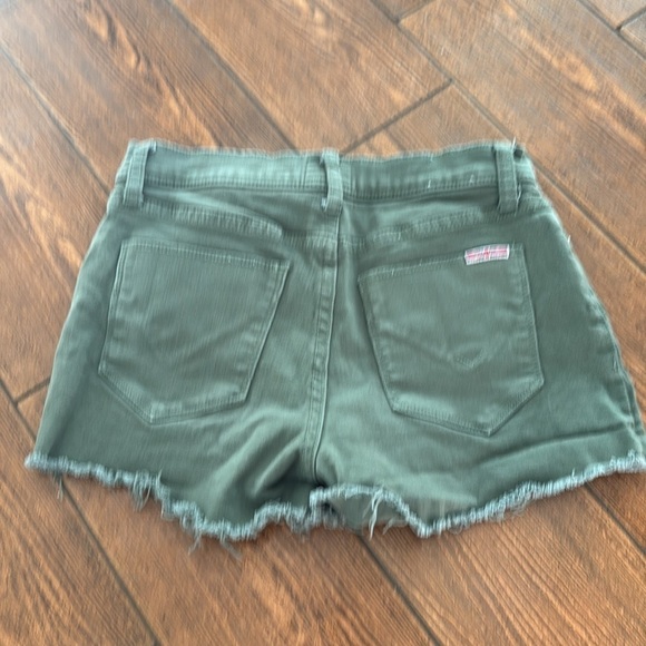 Hudson Kenzie Cut off Denim Shorts Green Size 25 - Picture 4 of 8